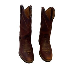 Red Diamond Western Boots Size 6 1/2  Leather Cowboy Boots".